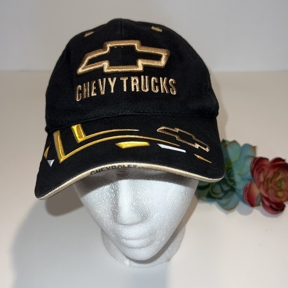 Chevy Truck Black & Gold Bucket Cap - Picture 3 of 11